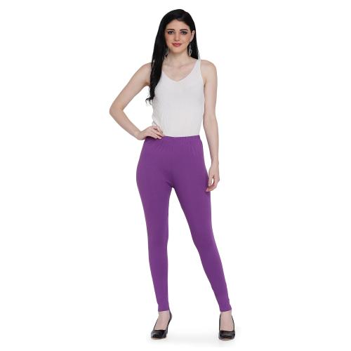 Buy SPIFFY Women Full Length Casual MAUVE Cotton Spandex Legging Online at Best  Prices in India - JioMart.