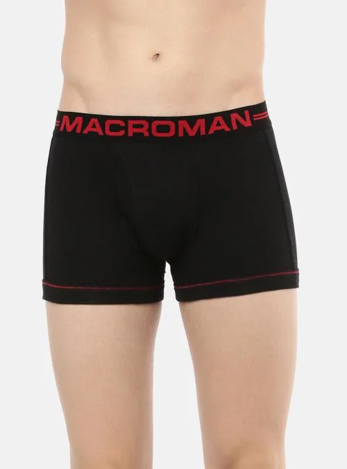 Macroman M Series Men Assorted Solid Cotton Pack of 1 Trunks