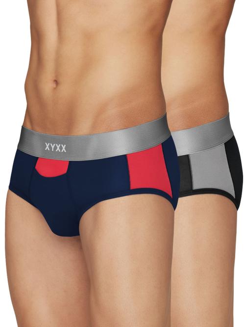 XYXX Pack of 2 Intellisoft Micro Modal Illuminati Men Briefs