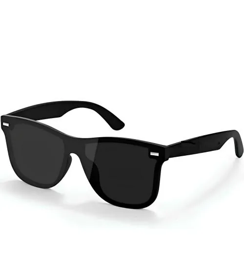 Summer dream Wayfarer shape sunglasses unisex black colour glossy black unilens Design