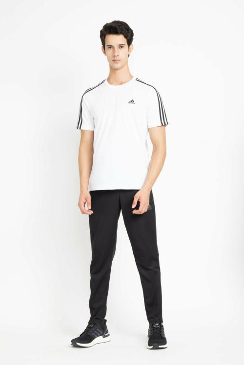 Adidas Men D2M TEE 3S White Sports T-shirts