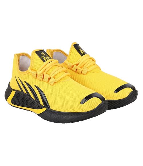 EXTOES Men Sports Shoes Yellow - 6