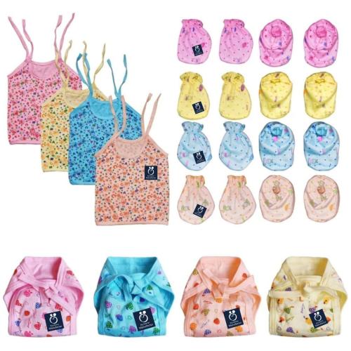 Buy BIGMOTHERS Newborn baby clothing set ( 4 jabla, 4 nappy, 4 hand and