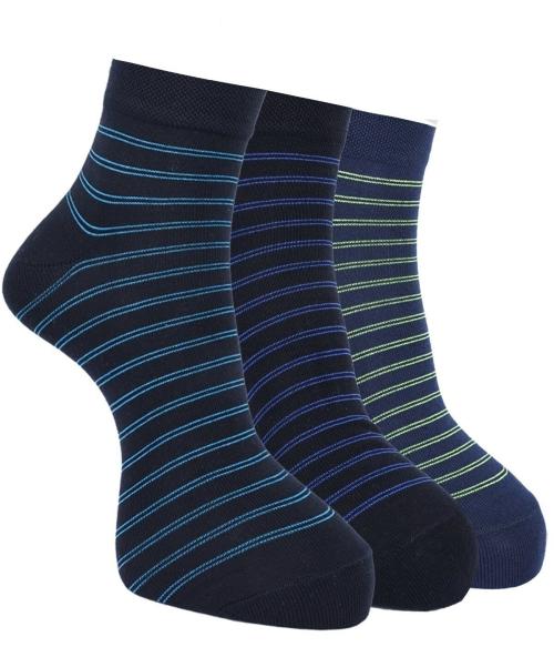 Force NXT BY Dollar Socks for Men Solid Ankle Length Cotton Socks, Free Size, Pack of 3 (Multicoloured)