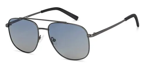 VINCENT CHASE EYEWEAR Polarized Square Full Rim Blue Sunglasses Men and Women Large VC S12934