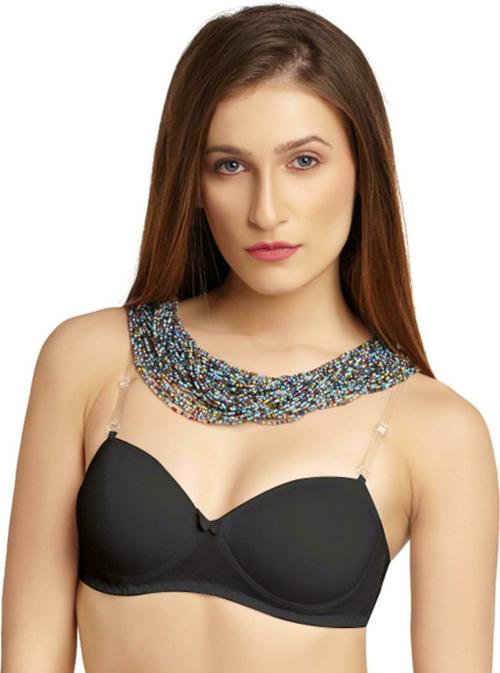 DAISY DEE Black Cotton Blend Bra