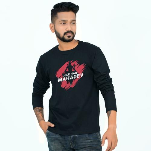 Tshirt Makers Men Black Typography Cotton T-Shirt (S)