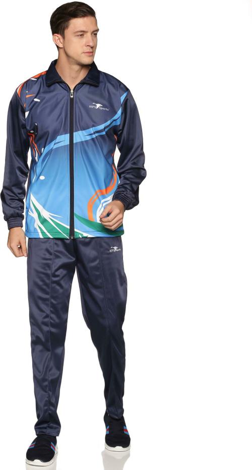 HPS Sports Men Multicolor Polyester Printed Tracksuit (L)