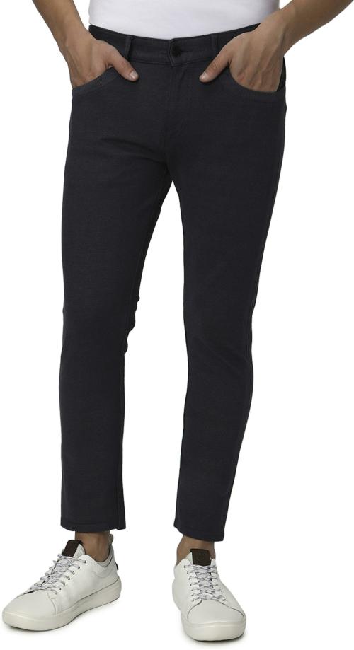 Mufti Grey Ankle Length Stretch Cotton Jeans