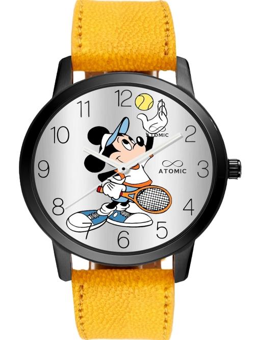 Atomic Micky Sport (Yellow) (Kids Series) Analog Watch - For Boys & Girls | With Trending Yellow Strap & Design