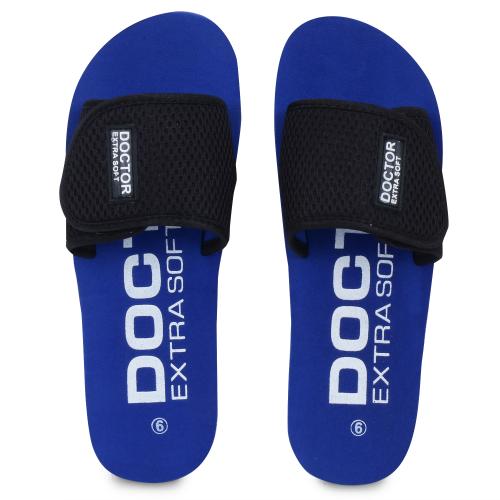 DOCTOR EXTRA SOFT Women's Blue House Slippers