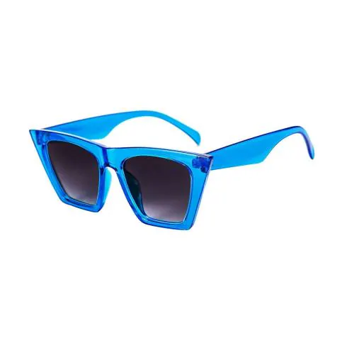 4Flaunt Full Rim Stylish, Latest & Trending Vintage Retro Cat Eye Sunglasses For Women (Blue)