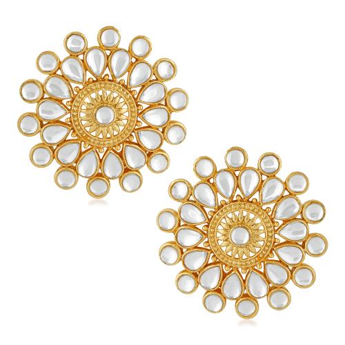 Stefan Gold-Plated Stud Earring (Women And Girls)