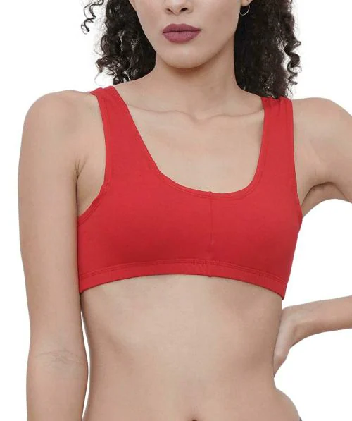Eve's Beauty Women Red XXL Cotton Sports Bra (XXL)