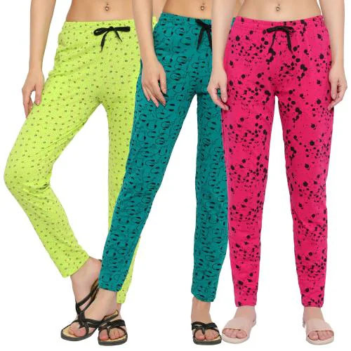 womens Printed cotton pajama lower for women ladies lounge track pants | Women Printed Cotton Track Pant for Women
