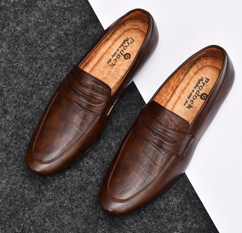 Prodock Trendy & Stylish Casual cum Partywear Slip on Loafers for Men (Brown)