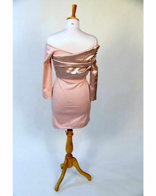 Buy Women Pink Dual Fabric Party Dress Online at Best Prices in India