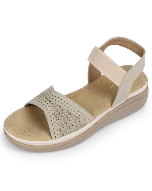 LotusfeetWomens Sandal Comfortable & Stylish For Casual Wear & Formal Wear 41 Euro Cream