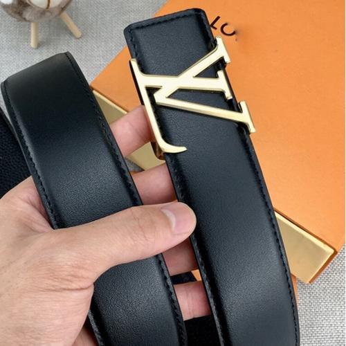Craftswelle Fashion Party Belts Women Black Golden Louis Vut (Artificial Leather)