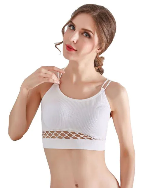 Bahucharaji Creation Women Nylon & Cotton Lightly Padded Non-Wired Sports Bra