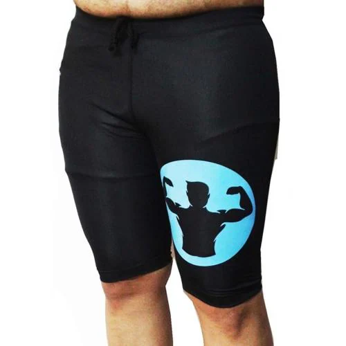 Aqua Holic Spandex Swimwear Swimming Shorts with Pocket for Men(Black)