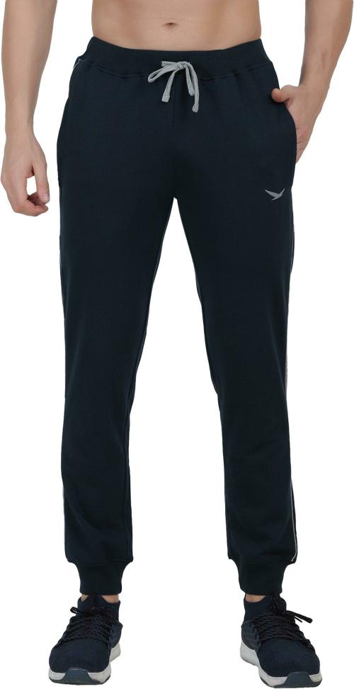 Hiflyers Men Dark Green Solid Cotton Blend Track Pants (M) JioMart