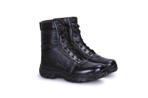Para Top Genuine Leather LACE-UP COMBAT ARMY/POLICE BOOTS FOR MEN & Women (Black)