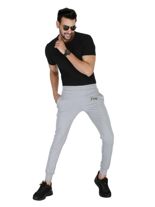 Star The Vision Men's Lycra Track Pant Solid With Girip.