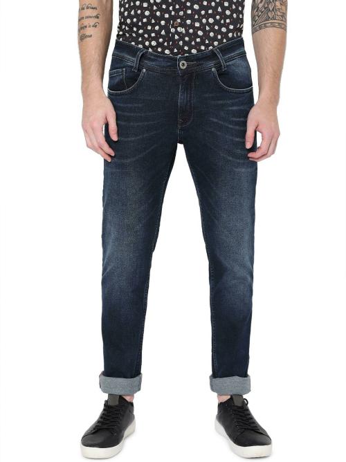 Mufti ORIGINALS STRETCH SUPER SLIM FIT DARK INDIGO BLUE JEANS