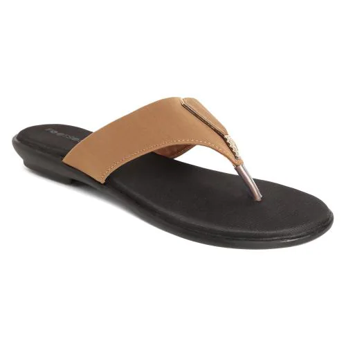 Footsoul Women's Camuto Slippers (Beige) (FSL-579-5)