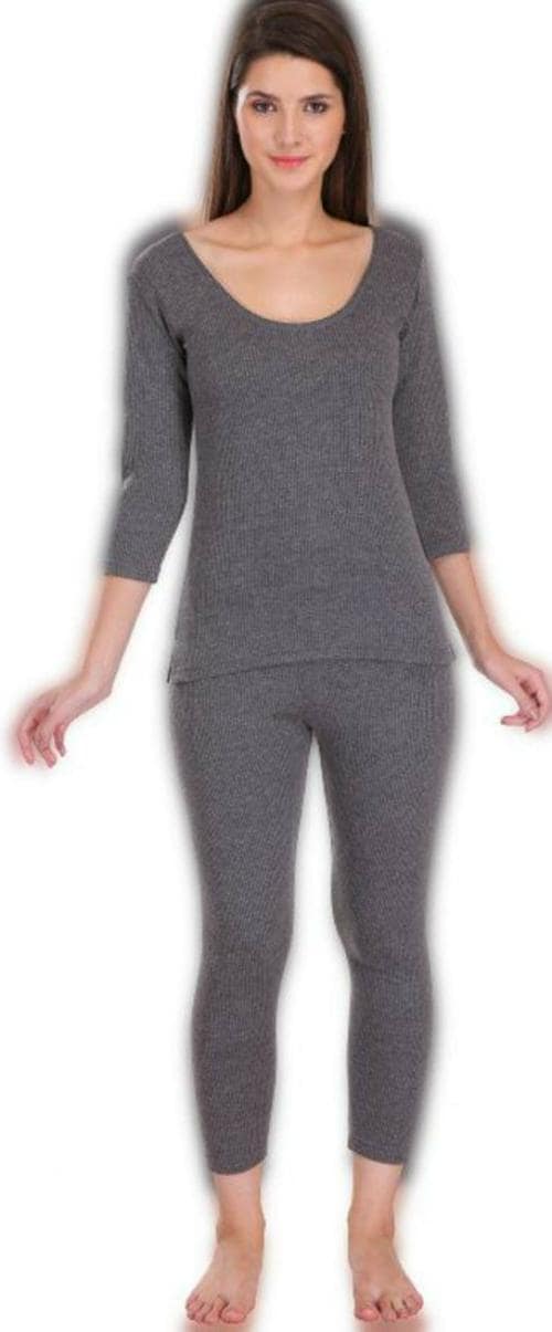 REVEXO Women Polycotton Top - Pyjama Set Thermal - XL