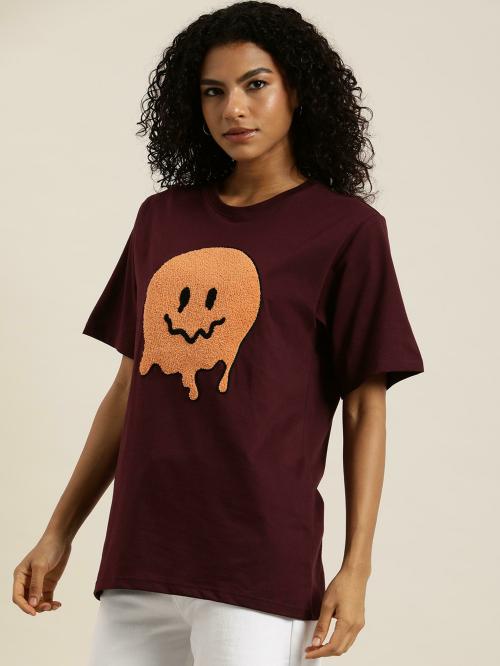 Dillinger Wine Graphic Oversized T-Shirt