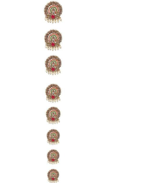 Buy Vaghbhatt Multicolor Metal Bling Hair Choti Jadai Billai Pin For