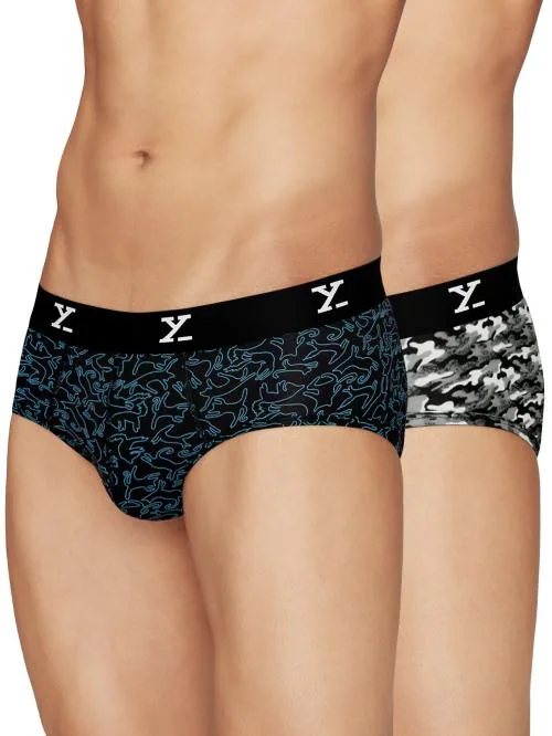 Buy XYXX Pack of 2 Intellisoft Micro Modal Shuffle Men Briefs