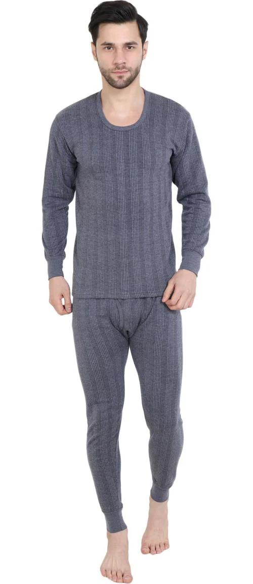 REVEXO Men Polycotton Top - Pyjama Set Thermal - M