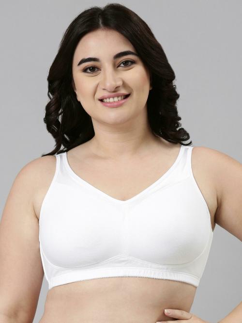 Enamor A112 Smooth Super Lift Classic Full Support Cotton Bra for Women- Full Coverage, Non Padded and Wirefree