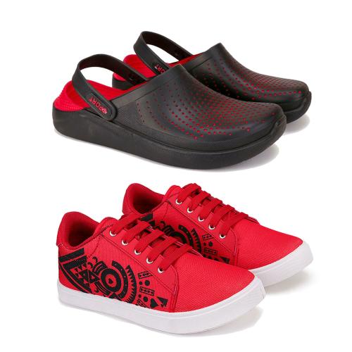 Swiggy Lightweight Sandals For Men's (Pack Of 2) Multicolour