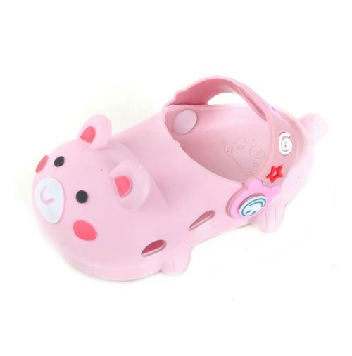 Yellow Bee Adorable Bear Clogs for Girls - Pink