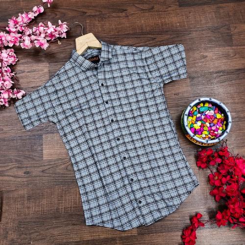 Qlonz Store Men Full Sleeve Spread Collar Chex Casual Shirt | Mens Shirt | Shirts for Men | Shirts