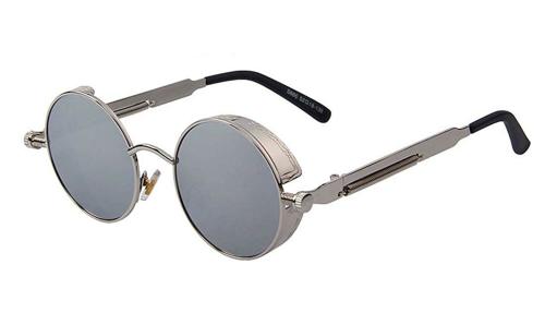 ELEGANTE Round Grey Sunglasses For Men
