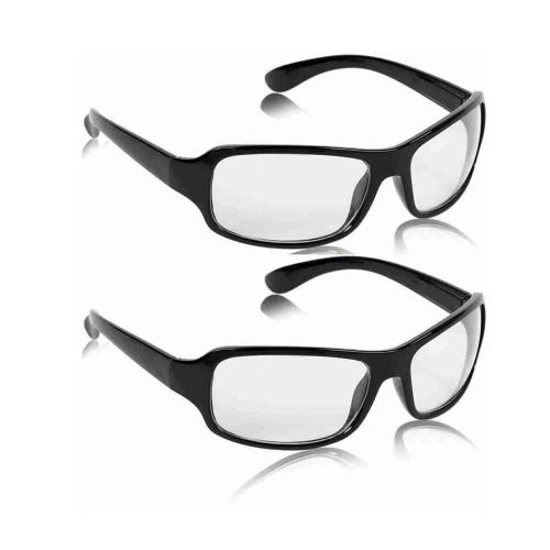 Vast Safety Goggles For Biking, Riding, Welding, Laboratory, Blowtorch, Wood-working, For Men, Women, Boys And Girls (M) (SAFETY BLACK CLEAR) 2