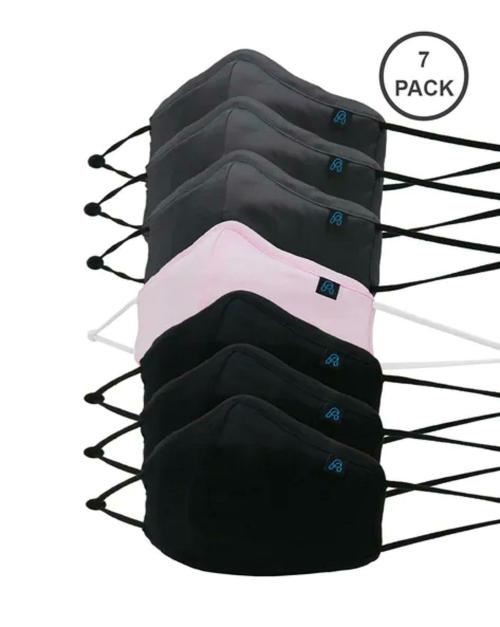 Papa Brands Multicolor Solid Pack of 10 Masks