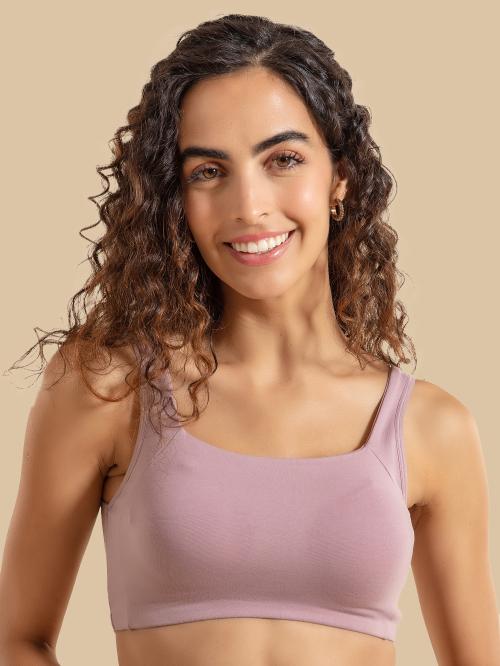 Nykd by Nykaa Trendy Square Neck Slip-On Bra With Full coverage, Wirefree, No Visible Stitch Lines, Elastic Free