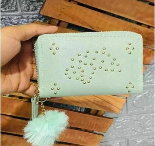 BRIDE FASHION Geometric Rhomboids Long Wallet and Purse Fashion Luminous Lattice Zip Purse Clutch for Women - Q11