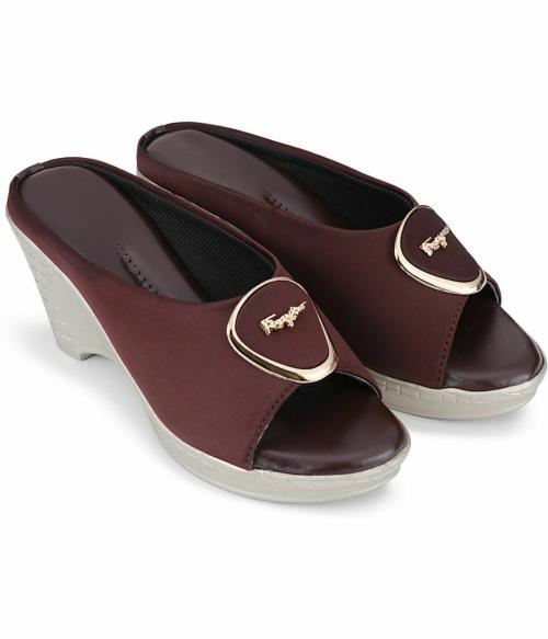 Rimboll Brown Heel Sandals for Women