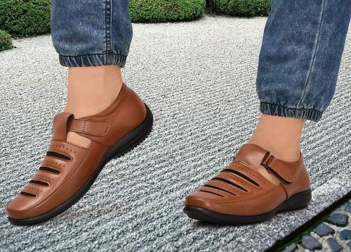 PECLO Men's Genuine Leather Roman Fisherman Outdoor Summer Sandals for Men