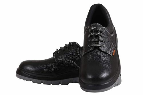 Safe Cure Vin Cooper Genuine Leather Dual Sole Safety Shoe, High Durabilty Black - Size - 6
