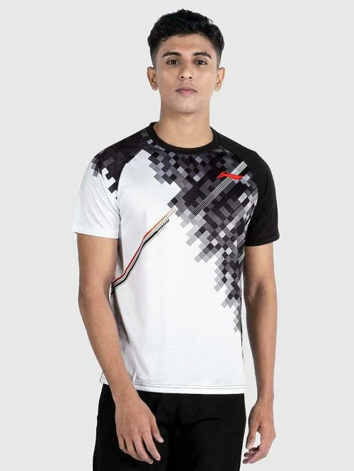 Li-Ning Unisex Black Solid Polyester Badminton T-Shirt XXL