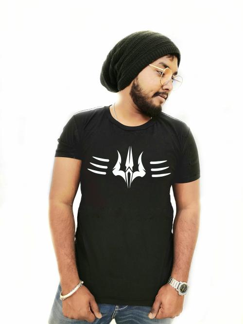 F-klan Glow In dark Trishul design T-Shirt XL