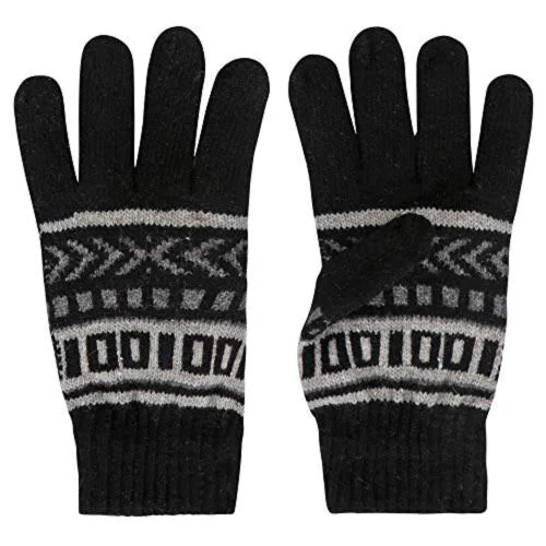 CREATURE Winter Gloves for Men and Boys Motorcycle Riding Hand Gloves (BLACK)